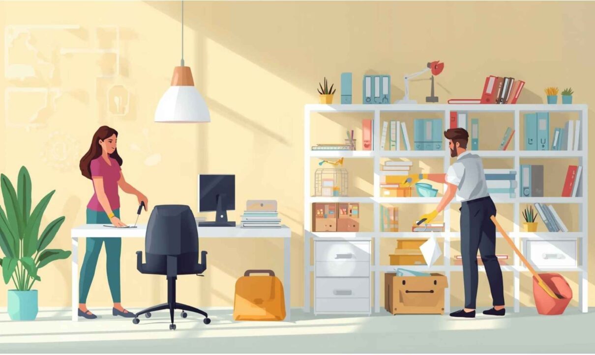 Cum se menține biroul curat